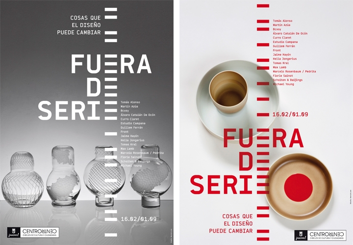CentroCentro. Madrid / 'Fuera de Serie' poster design and exhibition graphics. 2013 