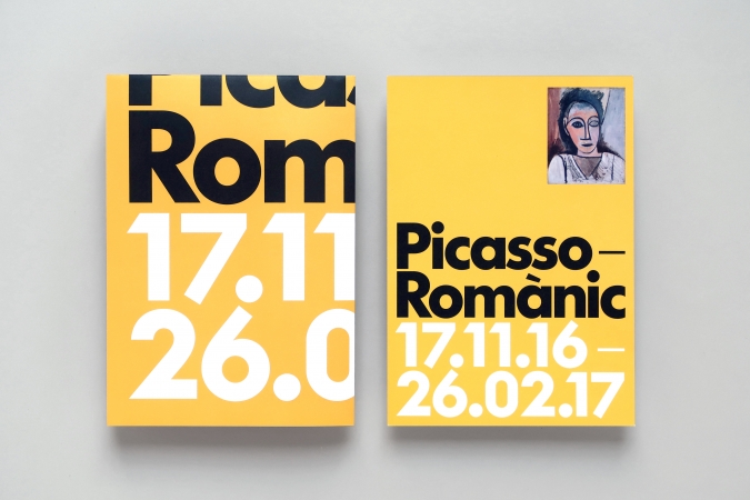 MNAC / Picasso Romànic Exhibition / Communication material. 2016–17