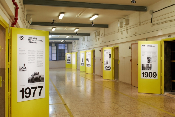 La Model Prison / Interior exhibiton graphics / Museography: Ignasi Cristià / Foto: Pepo Segura. 2017