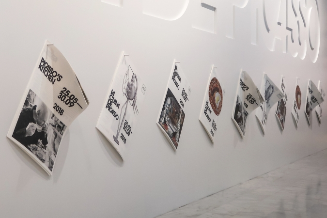 Museu Picasso Barcelona / La Cuina de Picasso - Exhibition Graphics / Museography: Victòria Garriga. 2018