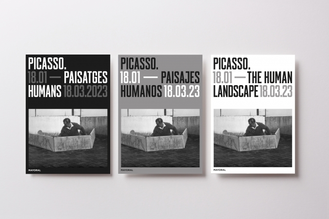 Galeria Mayoral / Picasso. Paisatges Humans - Exhibition Graphics. 2023