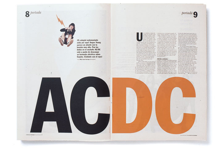 Tentaciones / Supplement for Spanish newspaper El País. Creative Director Fernando Gutiérrez. 1996